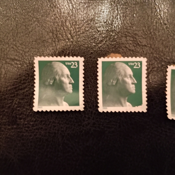 3/$10 🌟 Lot Of 3 USA 23 Cent Stamp Green George Washington Unstamped front - Picture 2 of 6